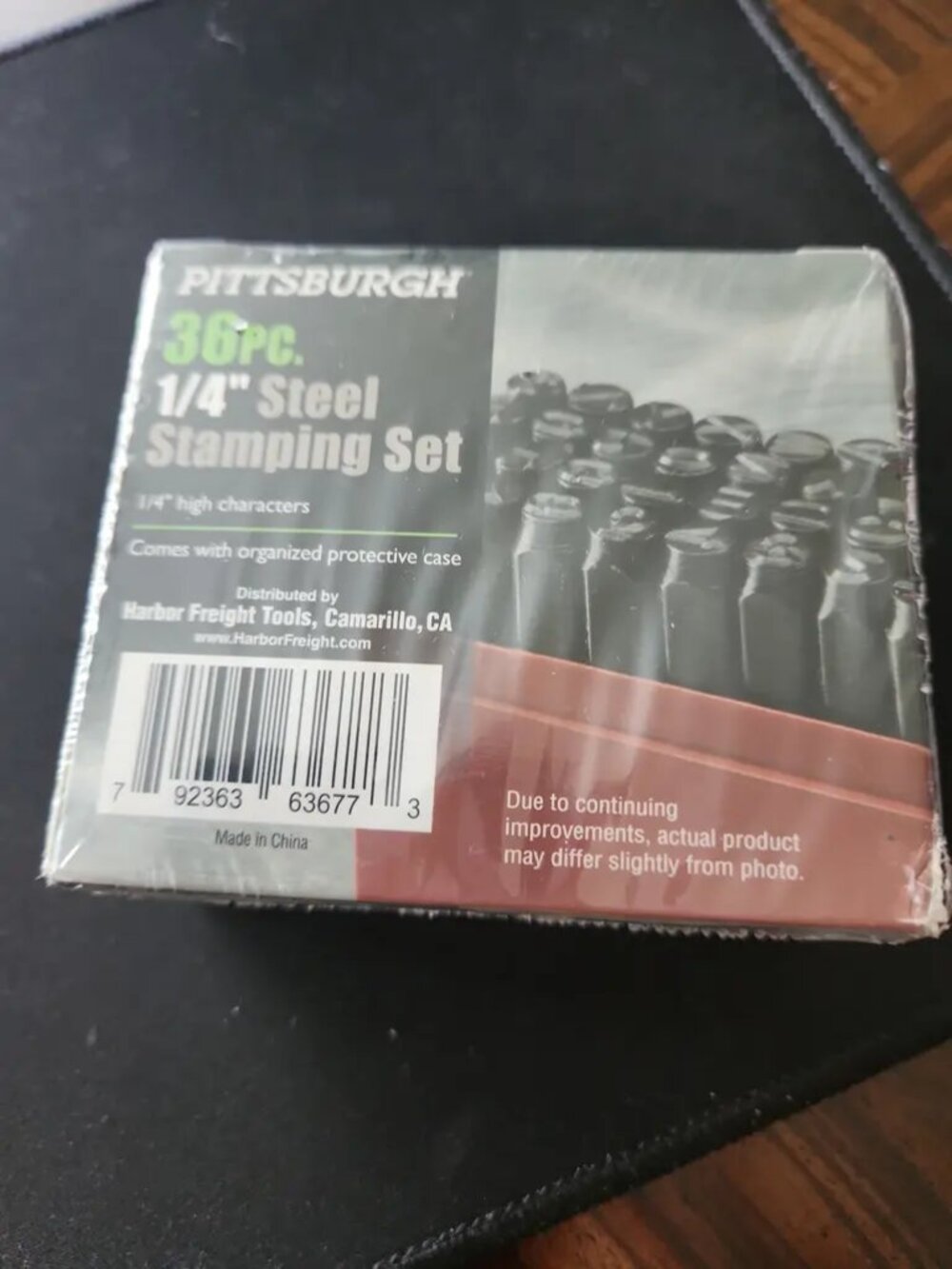 NEW 36 Piece 1/4 High Carbon Steel Stamping Set Letters A-Z Numbers 0-8 and Case